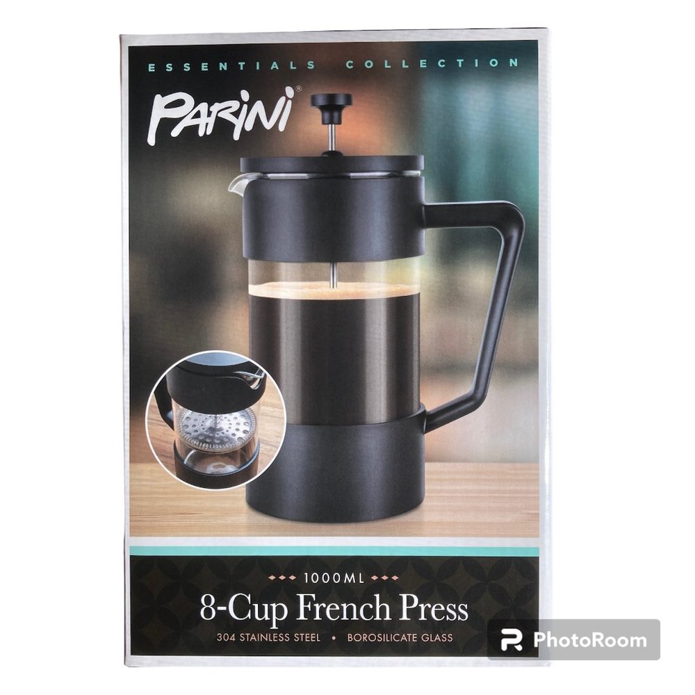 Parini 8-Cup French Press Stainless coffe/tea *brand new*